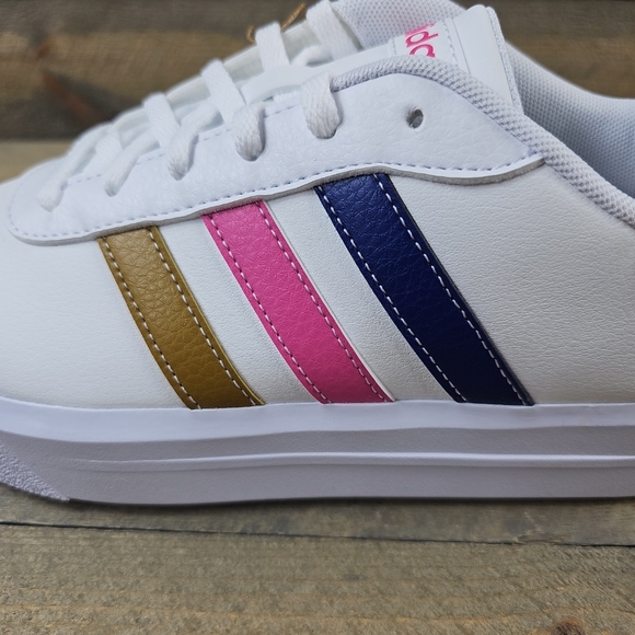 adidas Court Women's Platform Shoes Sneakers Skater Style Casual Trendy - Picture 8 of 11